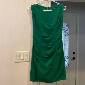 Express green dress. Hits a few inches above the knee. Size 4.
